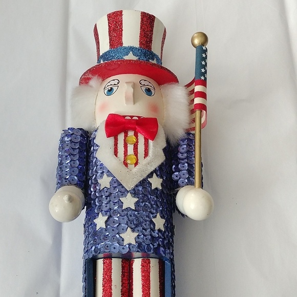 NUTCRACKER VILLAGE Uncle Sam SPECIAL EDITION 10th Anniversary 2002 - Picture 3 of 10
